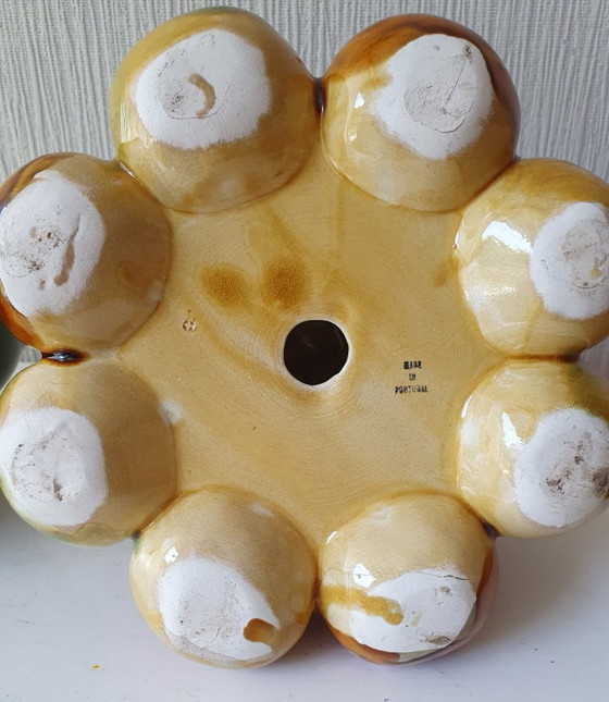 Image 1 of Pyramide de fruits en céramique avec bol - Portugal - 35cm