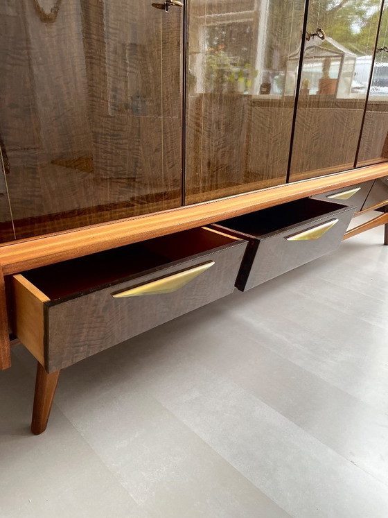 Image 1 of Buffet haut vintage en teck et palissandre, années 1960, design danois