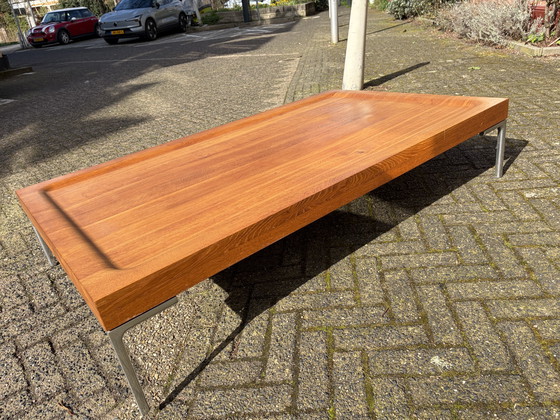 Image 1 of Design on Stock Wave coffee table – solid oak – excellent condition