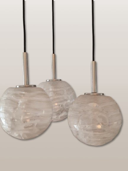Image 1 of Doria Leuchten cascade hanging lamp iceglass