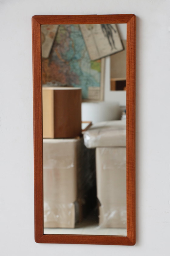 Image 1 of Rechthoekige spiegel in teak - Scandinavische stijl - 28.03.25.03