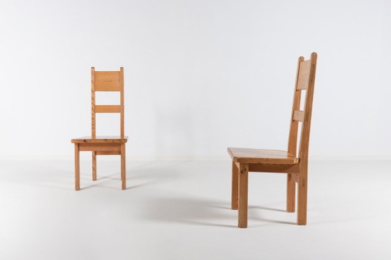 Image 1 of Ensemble de 6 chaises en pin de Roland Wilhelmsson pour Karl Andersson & Söner, Suède 1960