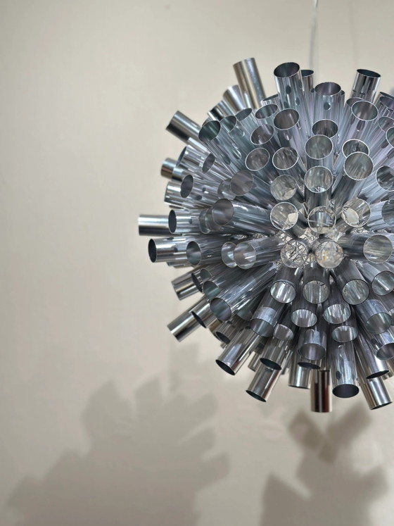 Lampada a sospensione vintage in cromo, stile Space Age. – Lampade a sospensione, Metal, Chrome (photo 4 of 4)