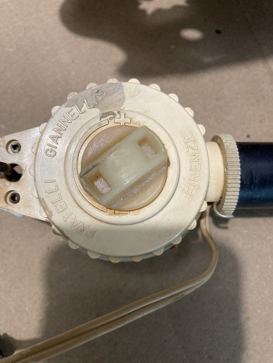 Image 1 of Chrome-plated Metal Hanging Lamp, Italian Work, 70s, Flower Shape, Interior, Orange, Attributed to Goffredo Reggiani