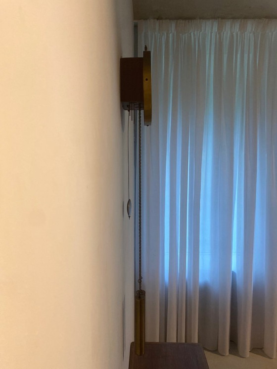 Image 1 of Duitse Junghans wandklok met gewichten – mechanisch, ca. 1950–1965