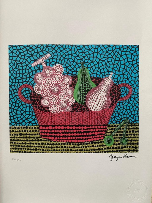 Naar Yayoi Kusama, geboren in 1929, lithografie, jaren 1990