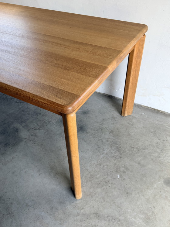 Tavolo da pranzo Brutalista Belga, Rovere Massiccio, 1984. – Tavoli da pranzo, Wood (photo 3 of 6)