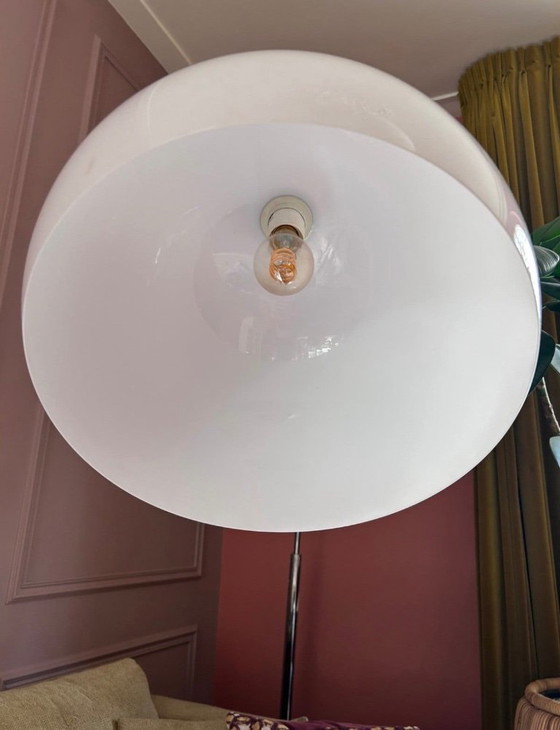 Bellissima grande lampada ad arco vintage in vero stile anni '70 / Space Age. – Lampade da terra, Marble (photo 17 of 18)