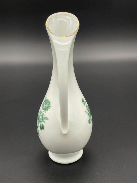 Vintage vaas met oor Royal Porzellan Bavaria KPM met groen bloemendecor – Vazen, Porcelain (photo 5 of 8)
