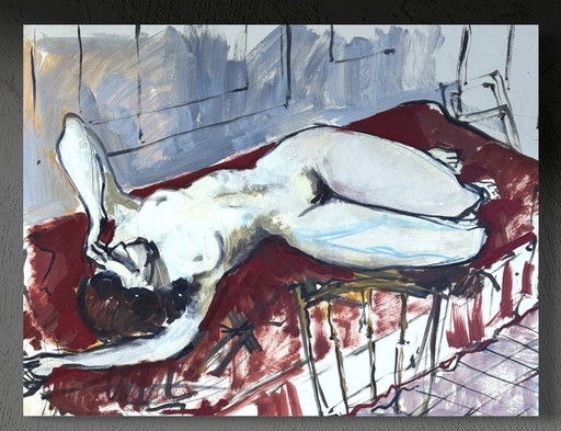 Jean Marie Planque - 1970 - Prachtig naaktschilderij