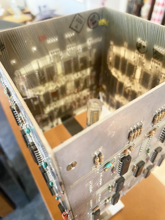 Image 1 of Alain Vilatou - "Cubique" lamp