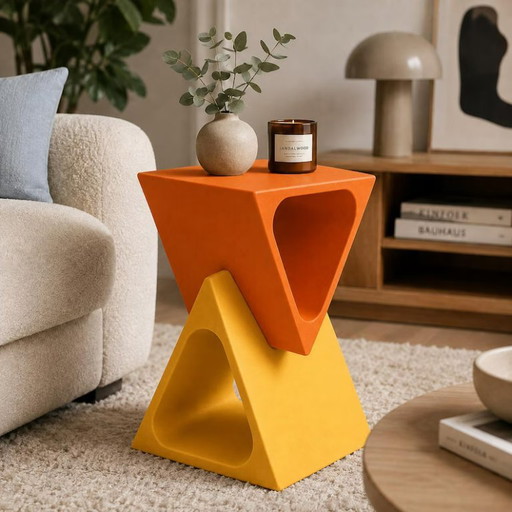 Table d'Appoint Designer Colorée avec Couleurs au Choix