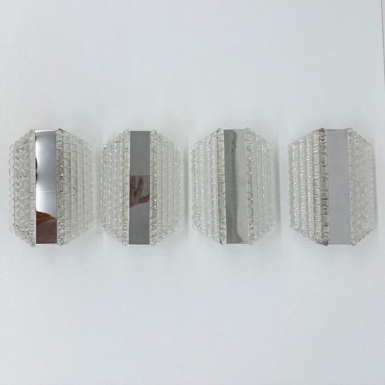 Image 1 of Juego de 4 apliques / candelabros kaiser Leuchter , años 70 Alemania