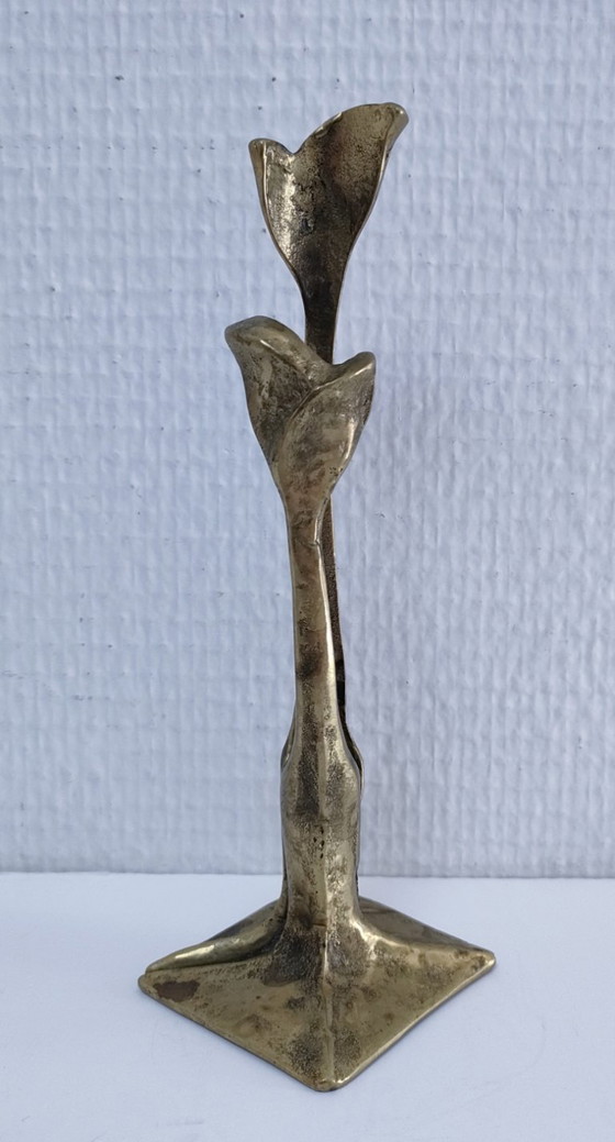 Image 1 of Stifthalter aus Bronze mit Blätterdekor