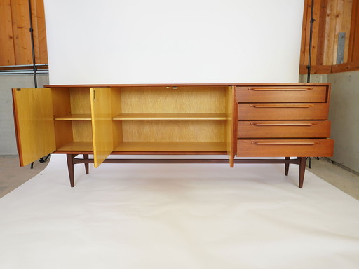 Buffet en teck vintage par Heinrich Riestenpatt pour RT Möbel Mid Century Design