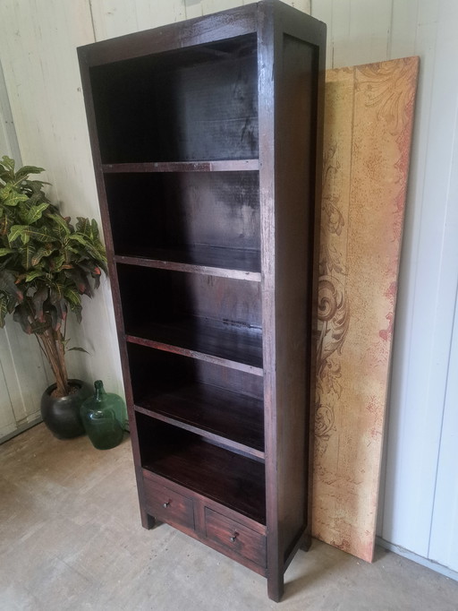 Classic colonial bookcase dim. 70x30cm and 190cm high.