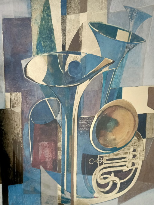Large painting by Isa van der Zee (1928).