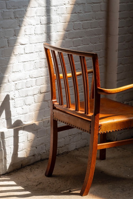 Image 1 of Ole Wanscher Modèle 1675 en Chêne, Fritz Hansen, Danemark des années 1940