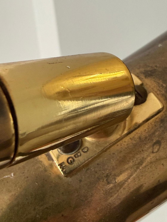 Vintage Design Brass Floor Lamp – solken leughten, Floor lights (photo 7 of 8)