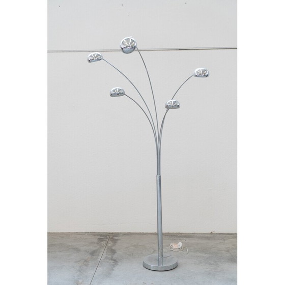 Image 1 of Vintage metal floor lamp with 5 arms, Italy 1970