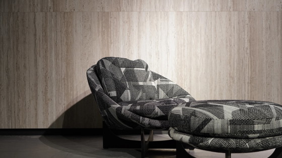 Minotti - Poltrona Lido con base da 93 cm e poggiapiedi con base – Poltrone, Italian Design (photo 2 of 3)