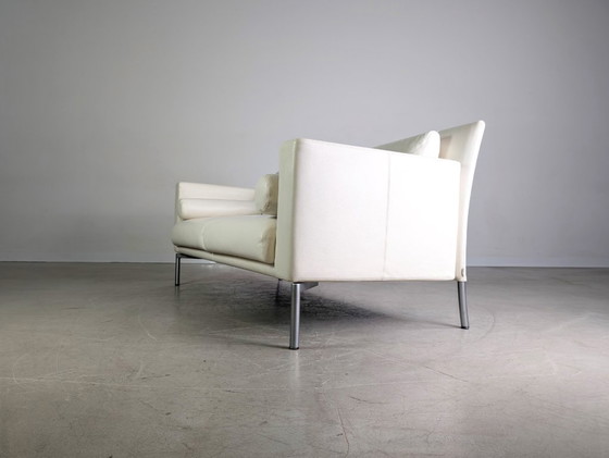Image 1 of 2x Original Walter Knoll Zweisitzer Sofa Design Couch Jason Leder