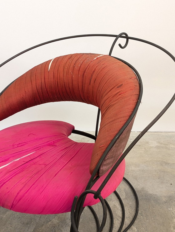 Image 1 of Driade - Cinzia Ruggeri & Francesco Soro - Armchair (2) - Megathon - Iron, Fabric