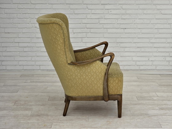 Image 1 of Poltrona danese degli anni '60 di Slagelse Møbelværk, modello 157, velluto