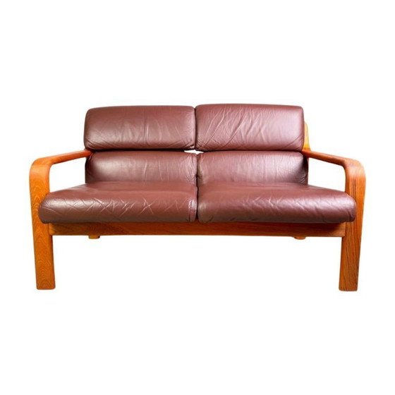 Image 1 of Midcentury Zweisitzer Sofa Couch L.Olsen & Søn teak Vintage design