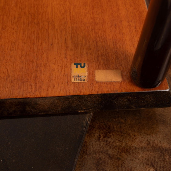 Aldo Tura Mid Century Parchment Nesting Tables Model 764 Tura Milano Italy 1950 – Side tables, Leather (photo 2 of 19)