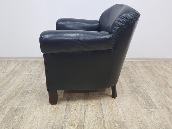 Vintage Art Deco Club Fauteuil in Leer, Jaren 30 – Leather, Wood (photo 4 of 13)