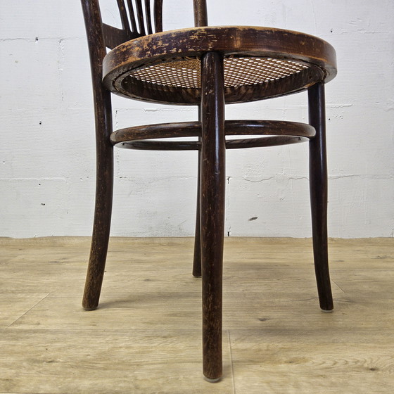 Image 1 of Antique Art Nouveau Viennese Jakob and Josef Kohn Chair (Thonet Style) Antique Webbing Chair