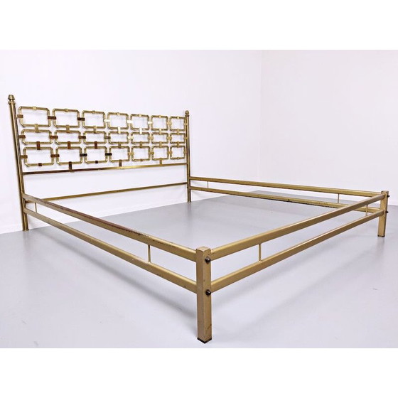 Image 1 of Vintage Brass Bed by Luciano Frigerio, 1970s