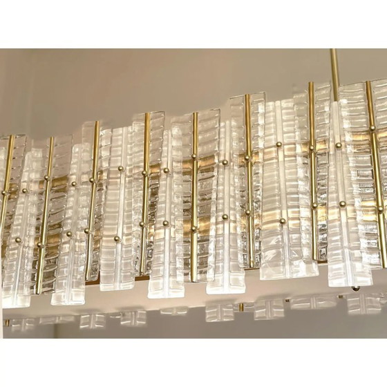 Image 1 of Luxury Modern Italian Tropical Gold Murano Glass Chandelier by Simoeng