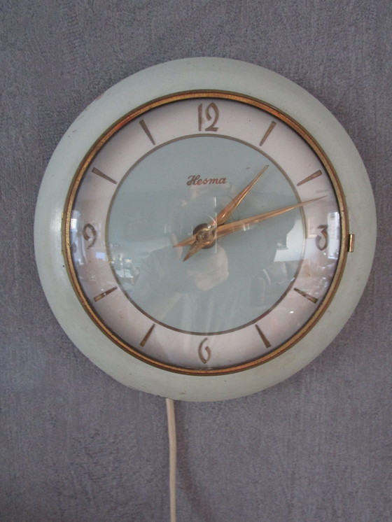 Image 1 of Vintage Working HESMA Wall Clock