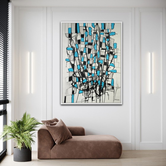 Image 1 of Natia Antadze Abstracte compositie XXL