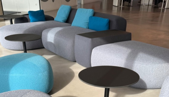 Image 1 of Sofá lounge LaPalma PLUS gris + Mesa LaPalma Brio