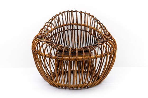 Image 1 of Fauteuil van rotan en bamboe van Janine Abraham & Dirk Jan Rol, jaren 50