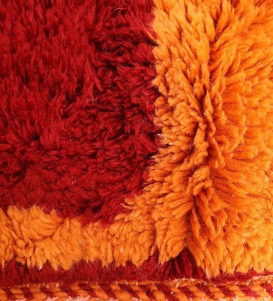 Tappeto berbero marocchino vintage rosso arancione 300x200 cm – lana fatta a mano – Tappeti, Cotone (photo 7 of 11)