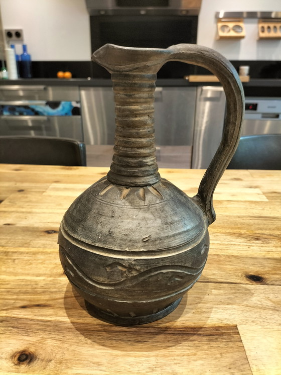 Image 1 of Signed ceramic jug vase