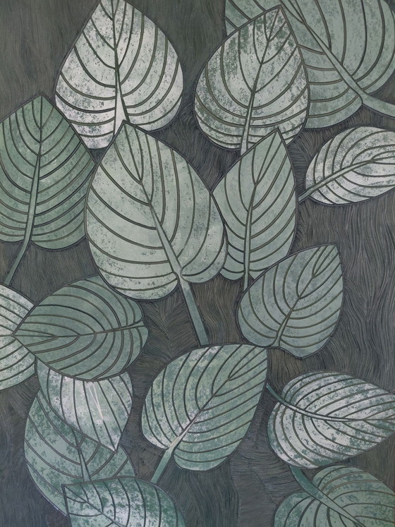 "Where the Leaves Hold the Moonlight", Schilderijen & Tekeningen, Hout, Anders, Wit (foto 4 van 10)