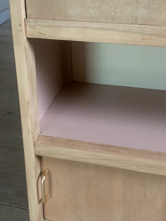 Vintage piramidevormig secretair bureau bibliotheek – Wood (photo 10 of 13)