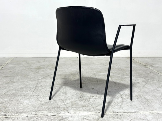 6x HAY About A Chair AAC 19 - Hee Welling - black leather - Danish design – Dining chairs, Metal (photo 5 of 6)