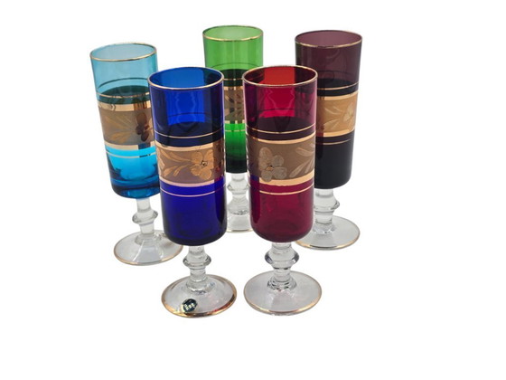 Image 1 of 5 Italiaanse vintage Champagne glazen