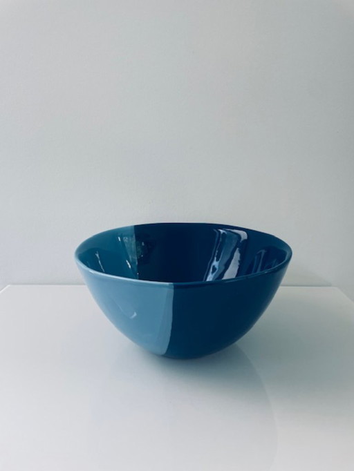 Bol moderne bleu par HK Living - Ø26cm et 12.5cm de haut