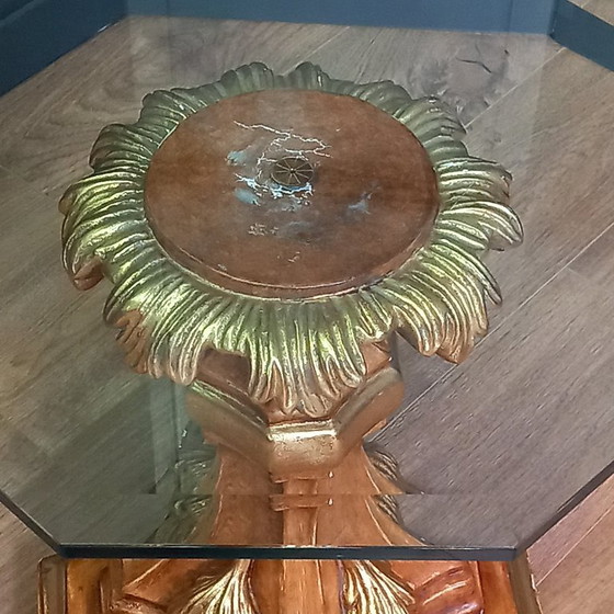 Image 1 of Unique Hollywood Regency side table