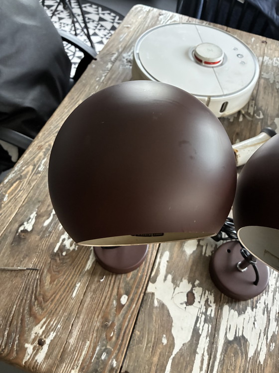 Set of Vintage Hoffmeister Eyeball Table Lamps – Metal, Chrome (photo 4 of 9)