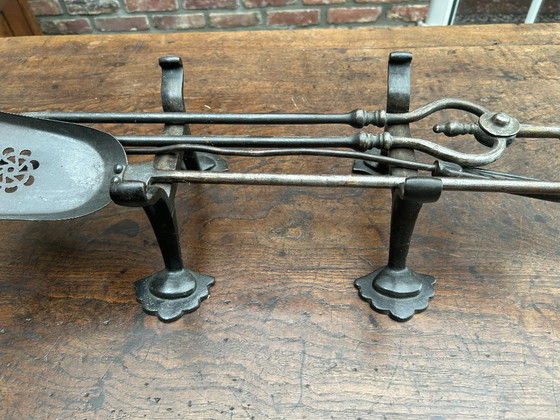 Ensemble de cheminée classique avec chenets forgés à la main – Objets déco, Cast Iron (photo 2 of 6)