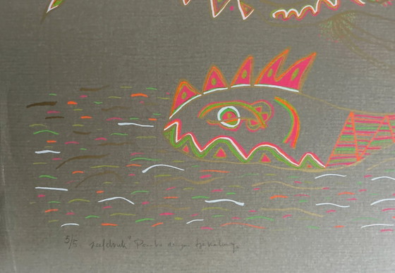 Image 1 of Serigrafía Eddy van der Velden - Ponibo dengan tjekalang