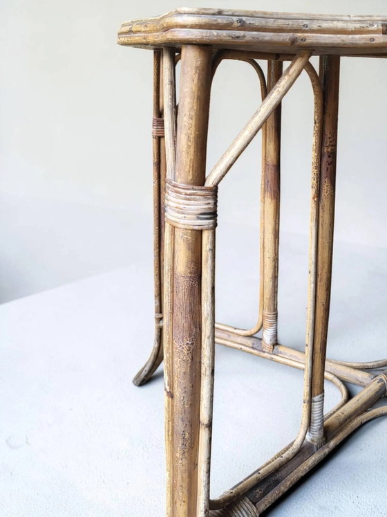Natural rattan table, circa – Dining tables, Wicker (photo 6 of 7)